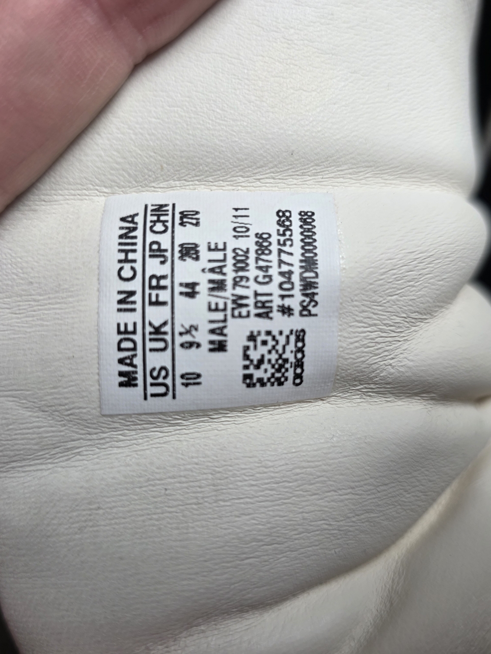 Adidas Originals Black White Patent Leather Strap High Top Sneakers Men’s 10 - Picture 8 of 14